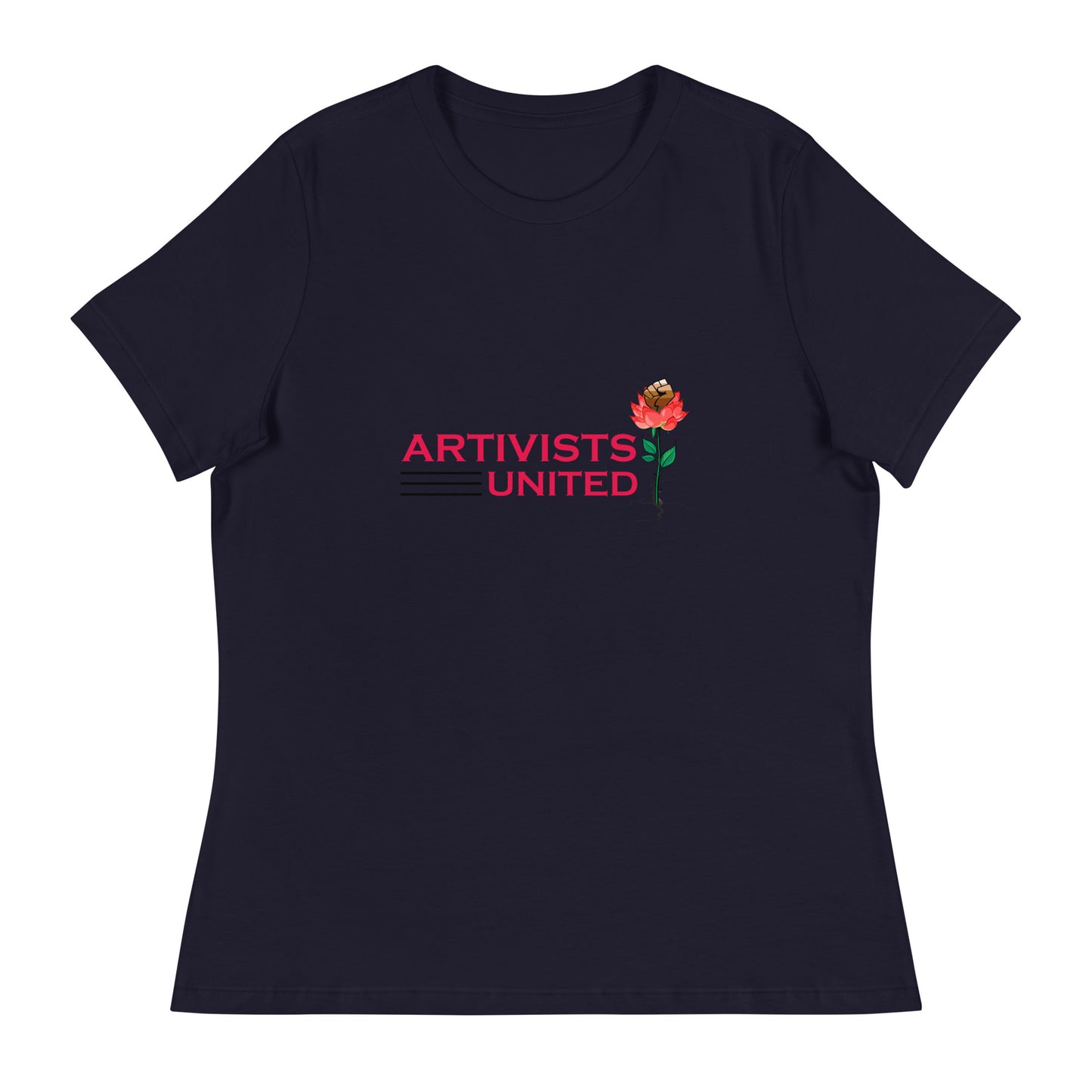 Artivists United Slim Fitting T-shirt- Black