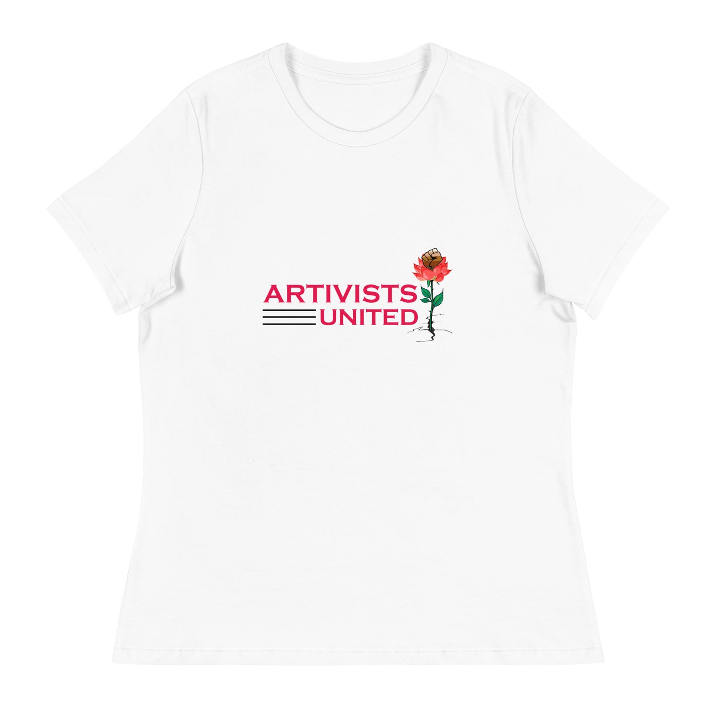 Artivists United Slim Fitting T-shirt- White